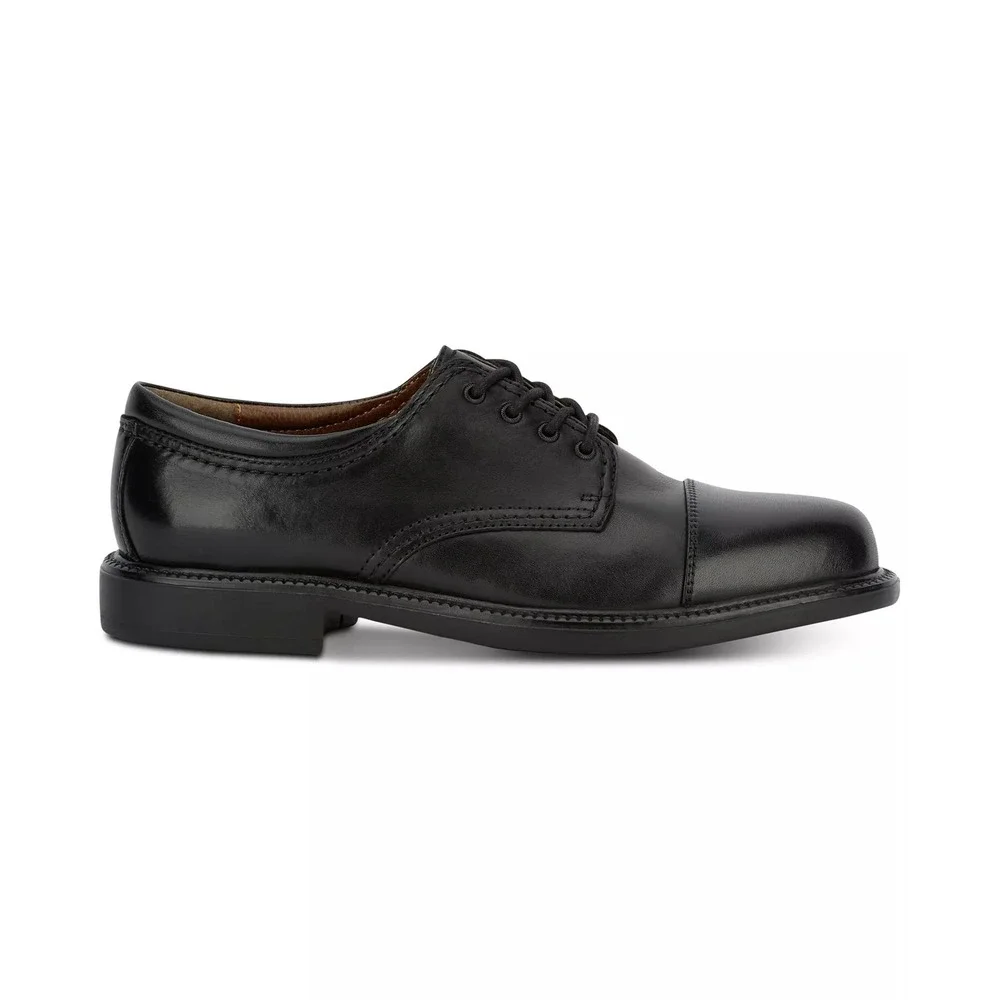 Dockers Gordon Mens Black Leather Cap Toe Oxford Dress Shoes Size 10 NEW
